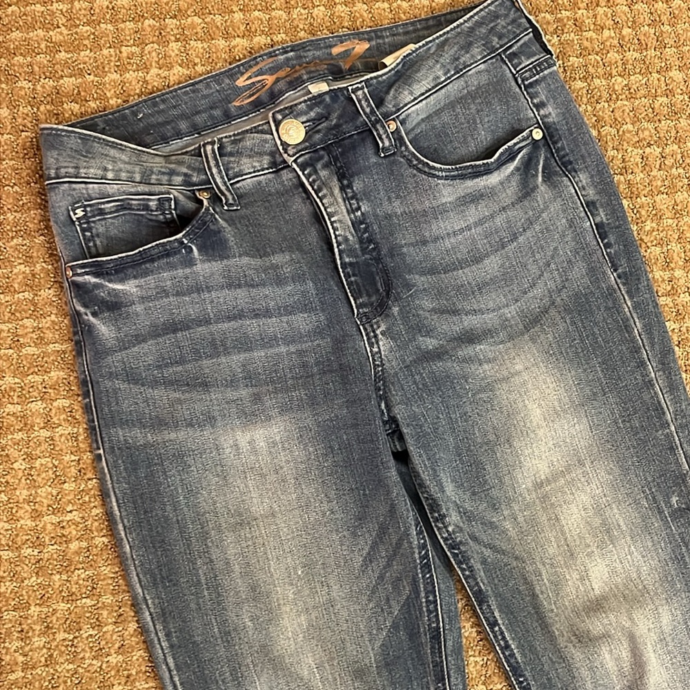 Seven7 High Rise Slim Straight Jeans - Picture 4 of 15